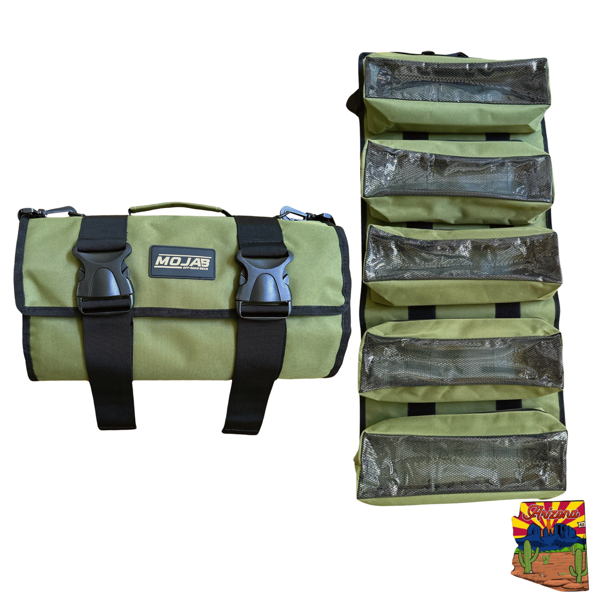 Canvas Tool Organizer Bag – 5 Removable Pouches