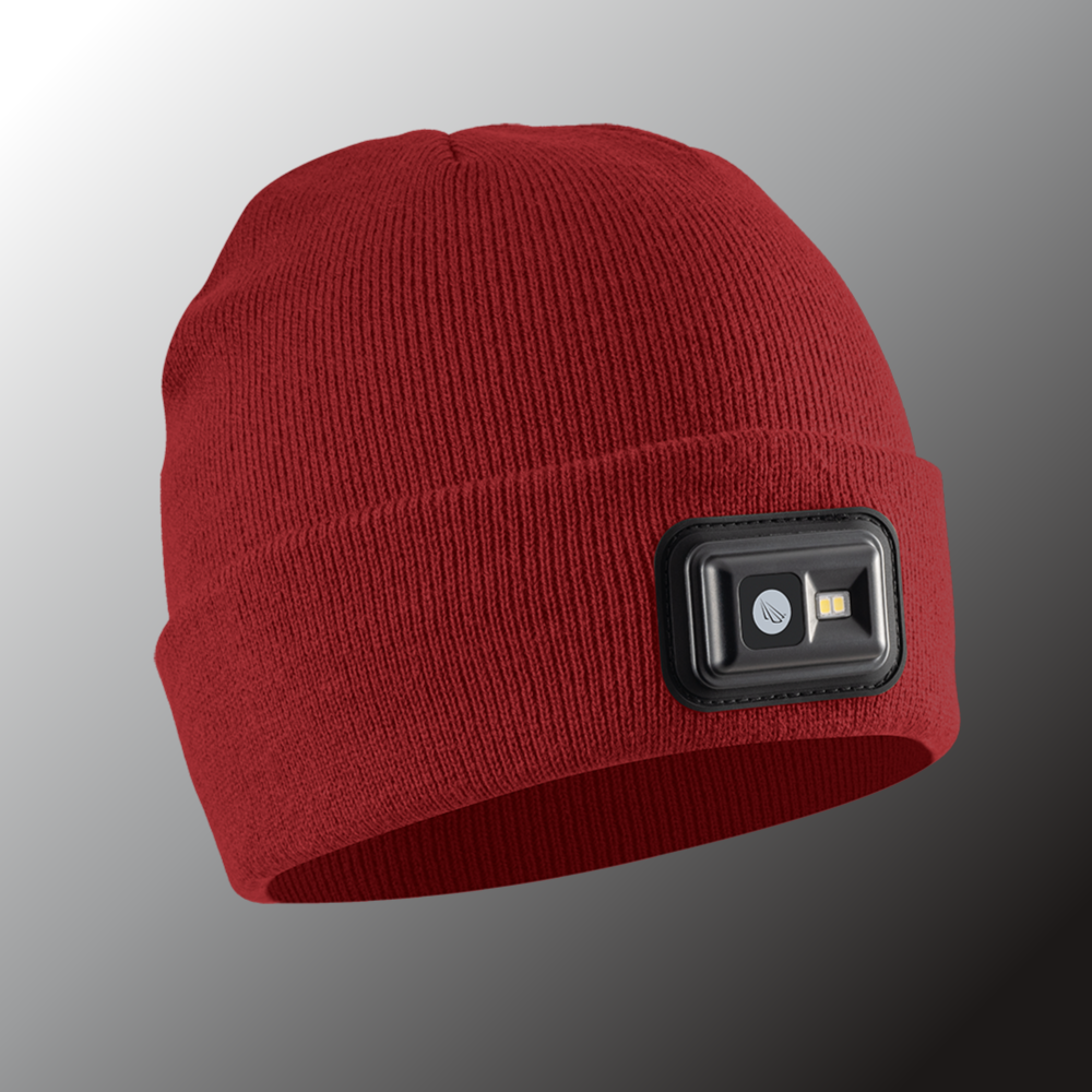 Rechargeable LED Headlamp Beanie – 150 Lumens, USB-C