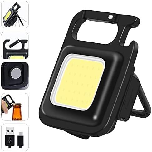 Rechargeable Keychain Work Light – 250 Lumens, Magnetic Base