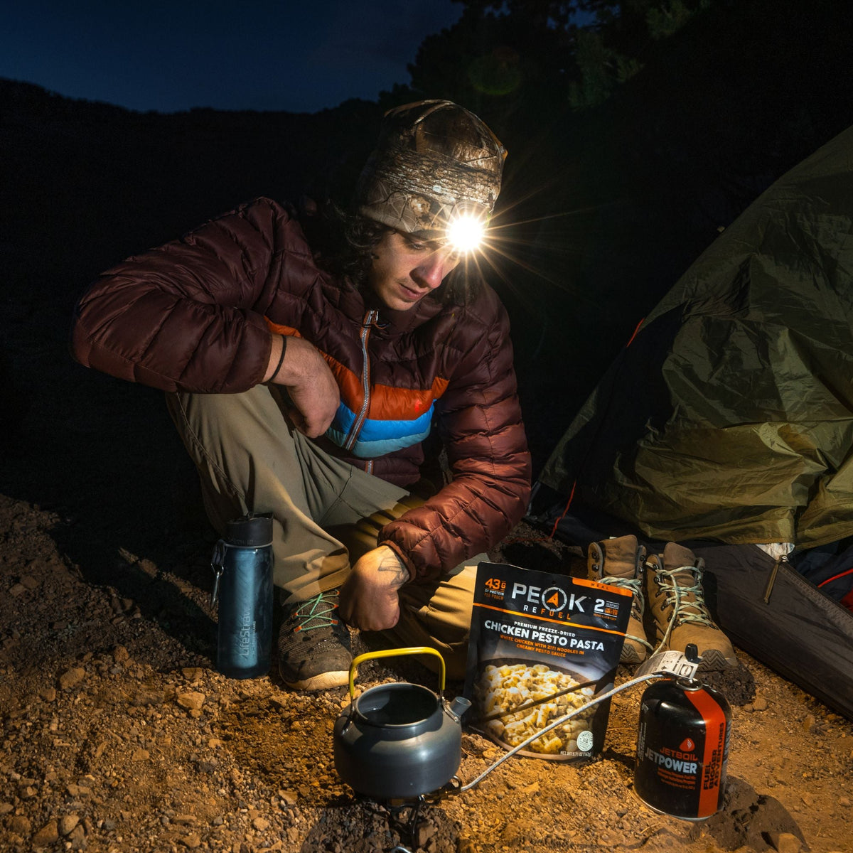Rechargeable LED Headlamp Beanie – 150 Lumens, USB-C