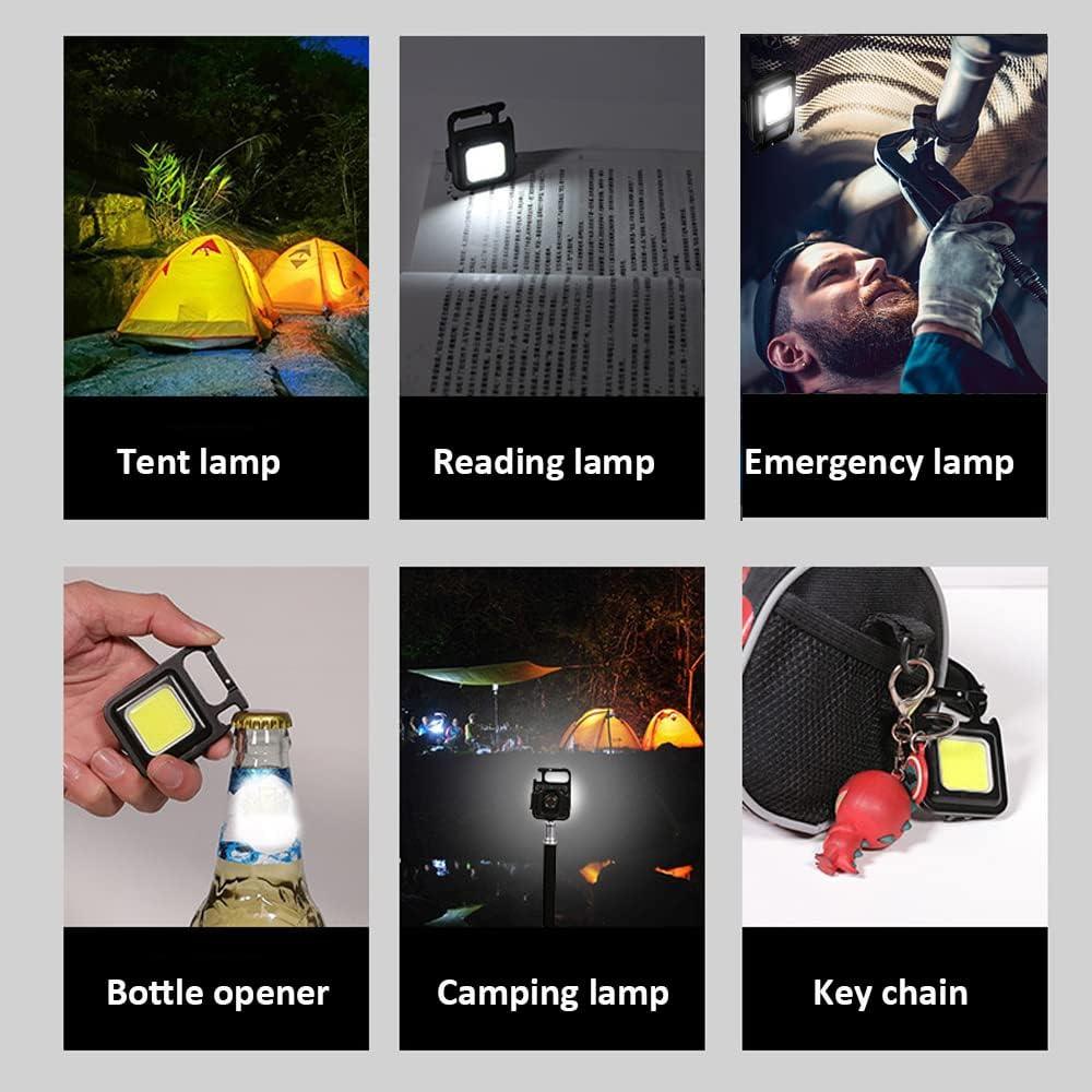 Rechargeable Keychain Work Light – 250 Lumens, Magnetic Base