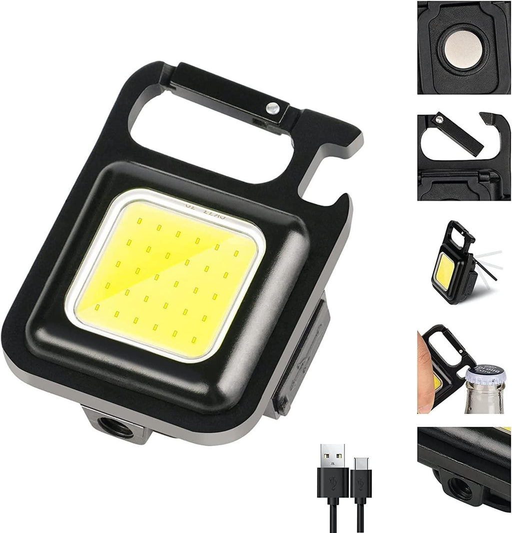 Rechargeable Keychain Work Light – 250 Lumens, Magnetic Base