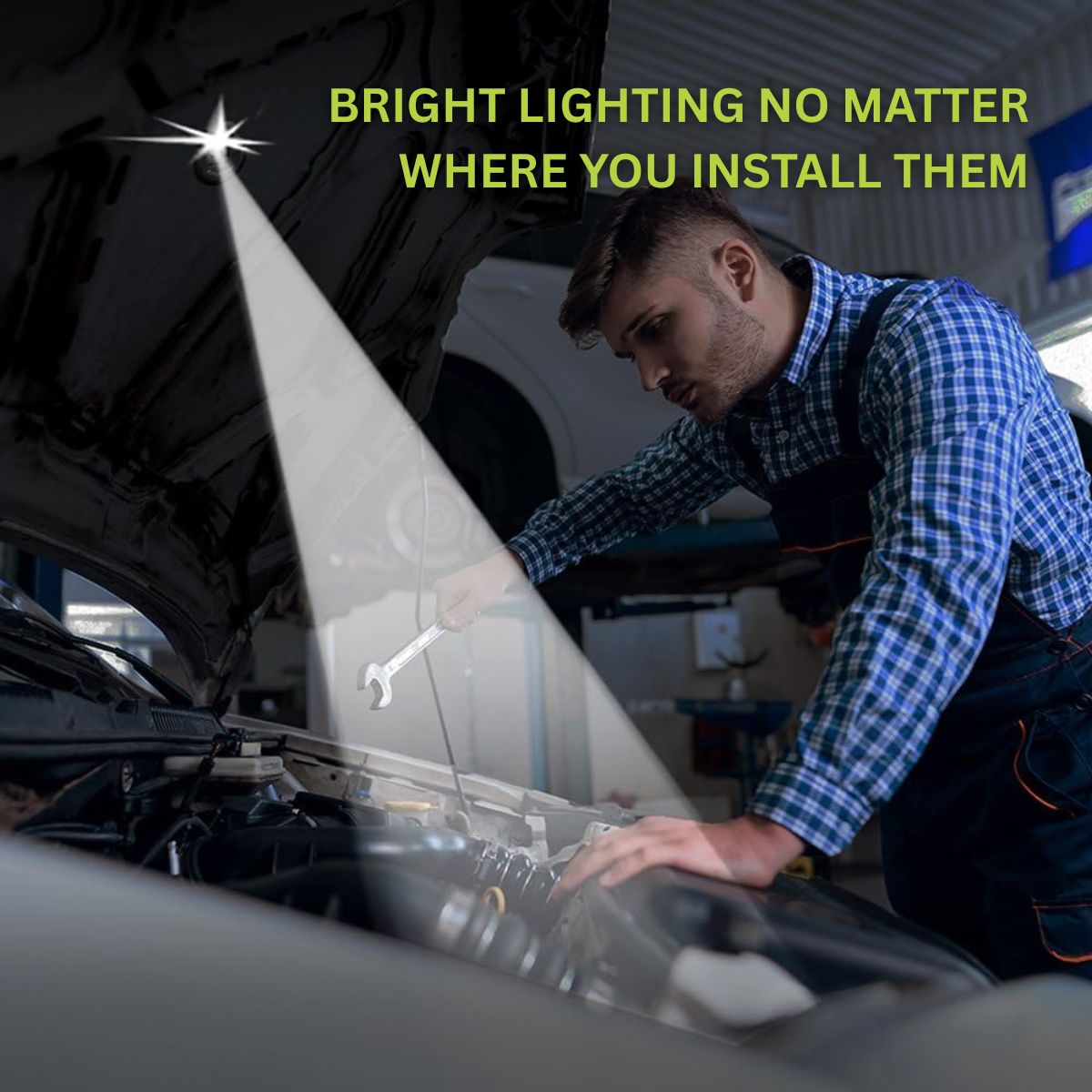 BUTTON LAMP Adhesive LEDs Light Package - Lightweight, Ultra Small, Ultra Bright LED Utility Lights
