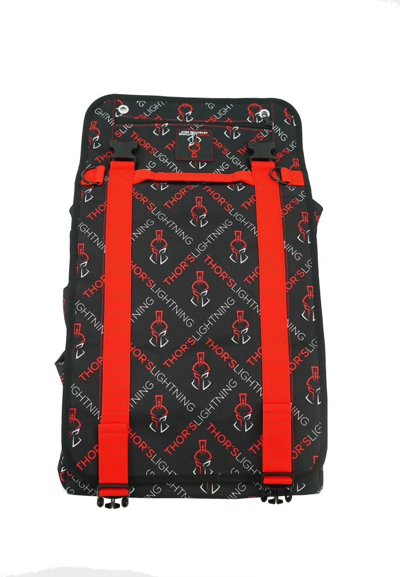 Heavy Duty Roll-Up Tool Bag – Removable Labeled Pouches