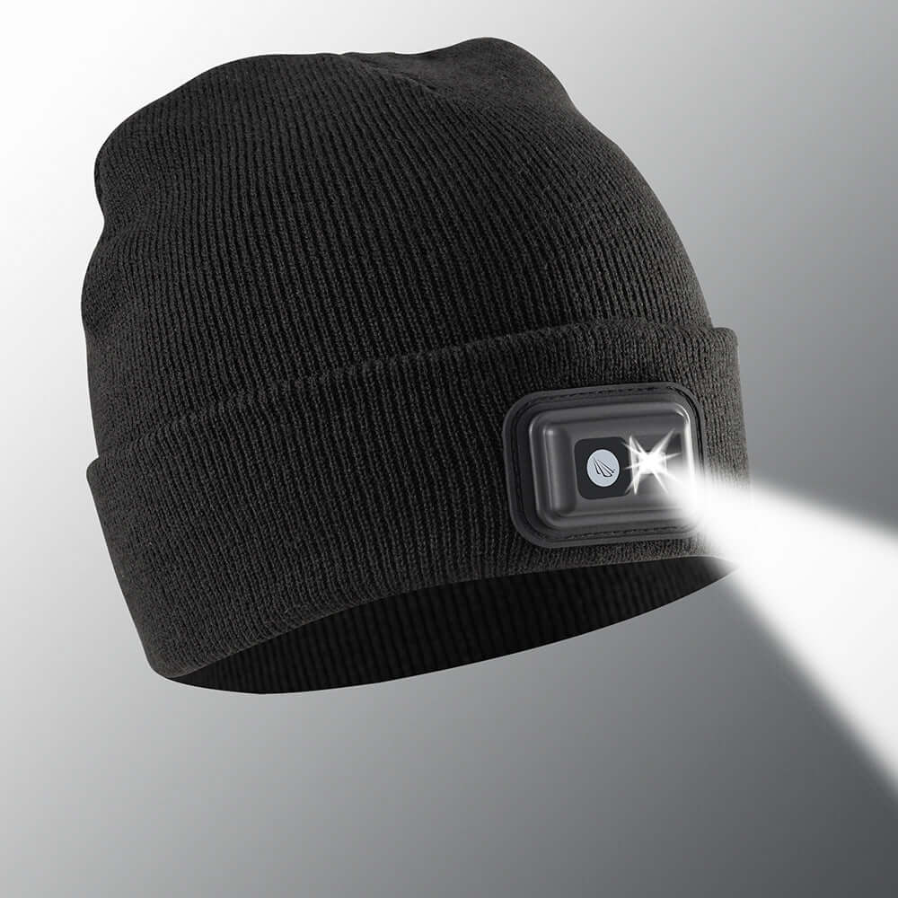 Rechargeable LED Headlamp Beanie – 150 Lumens, USB-C