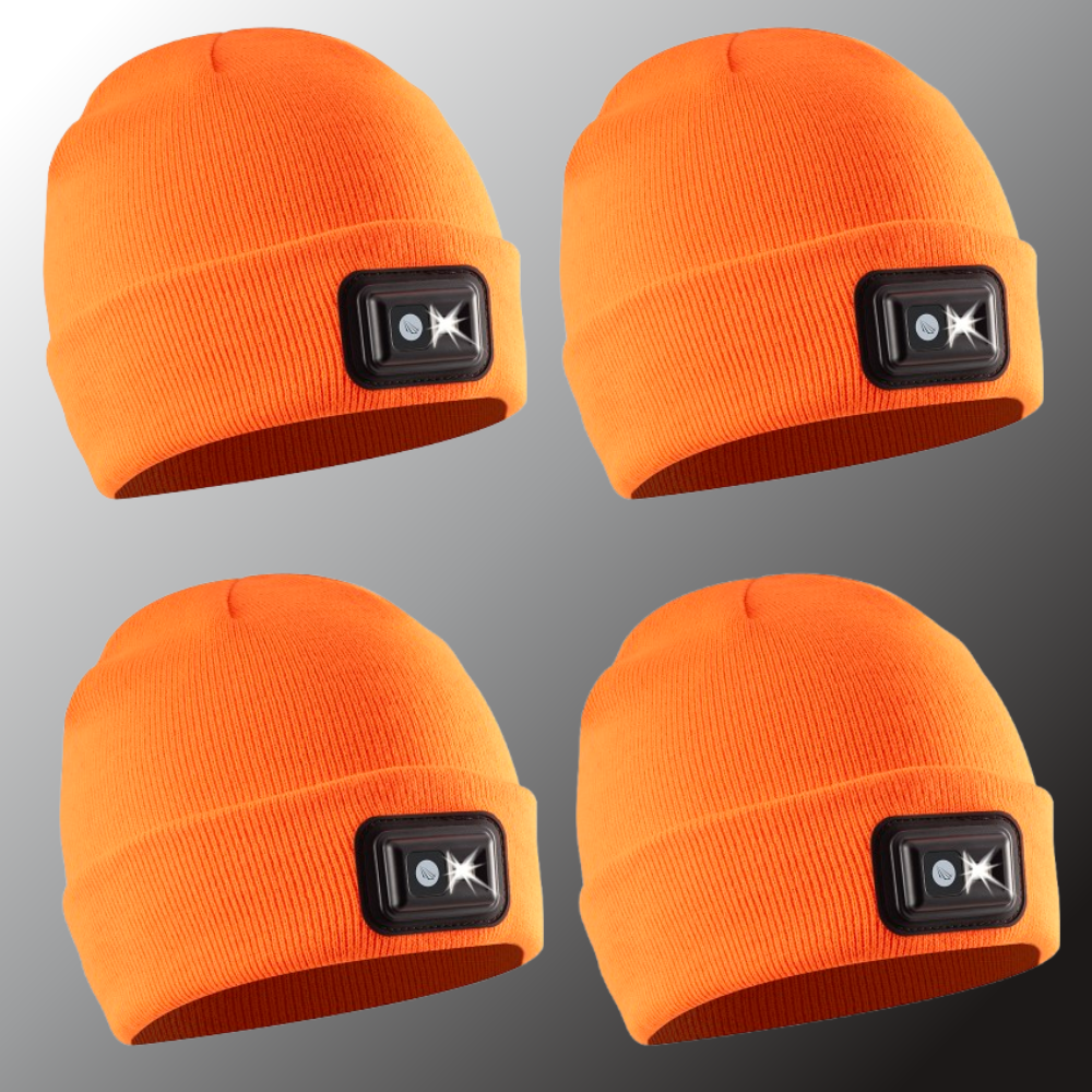 Rechargeable LED Headlamp Beanie – 150 Lumens, USB-C