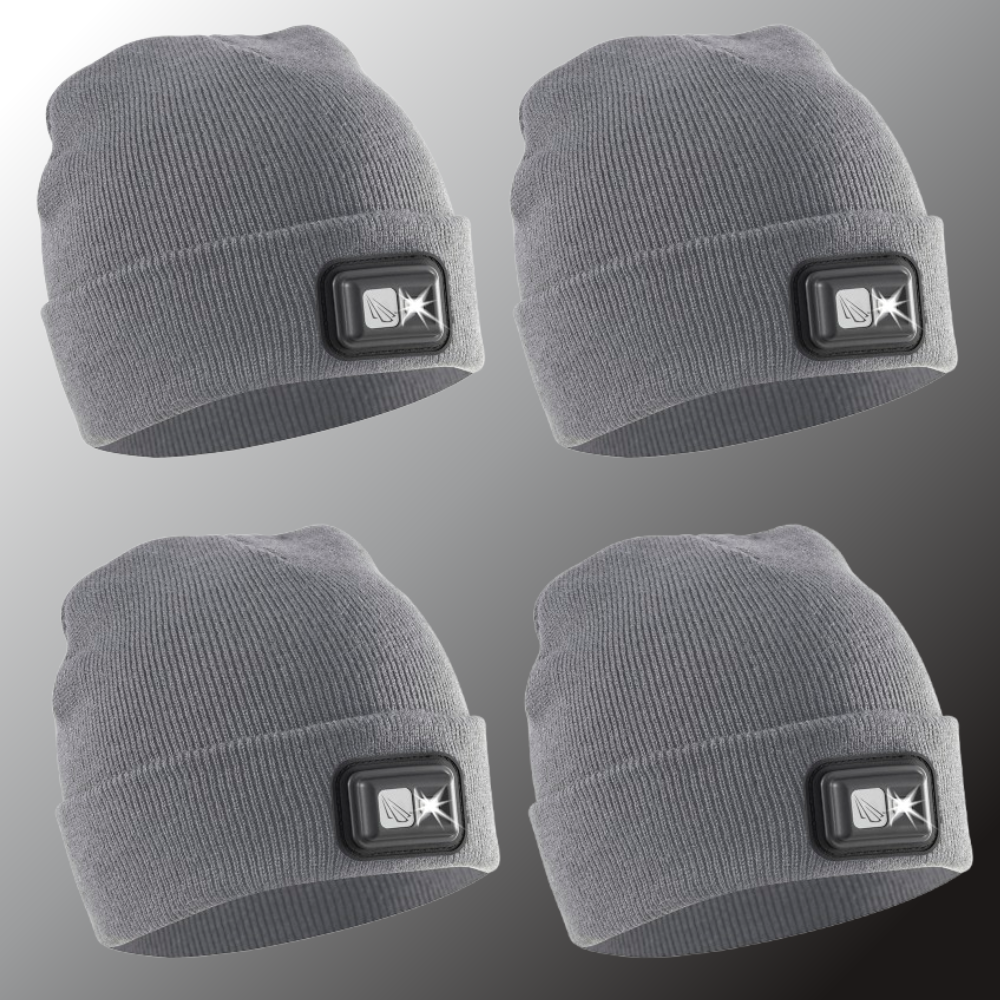 Rechargeable LED Headlamp Beanie – 150 Lumens, USB-C