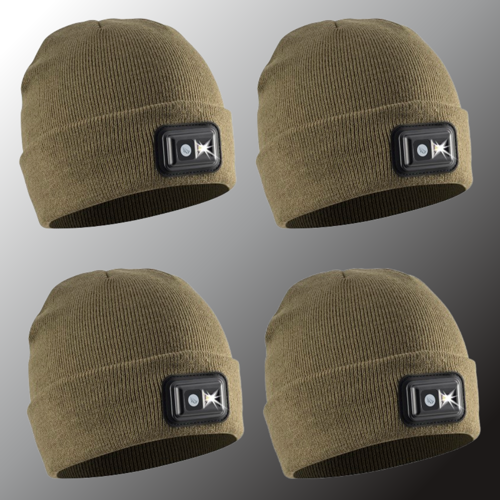 Rechargeable LED Headlamp Beanie – 150 Lumens, USB-C