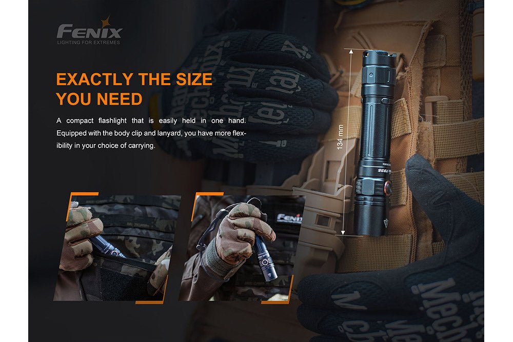 Fenix PD35 V3.0 Flashlight – 1700 Lumens, USB-C Rechargeable