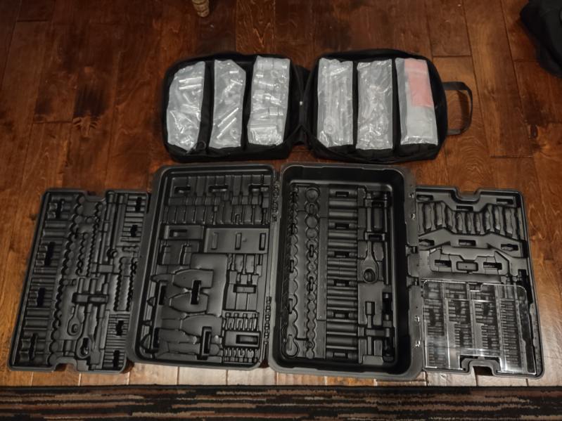 Tool Briefcase & Socket Organizer – Magnetic Work Tray, LED Light