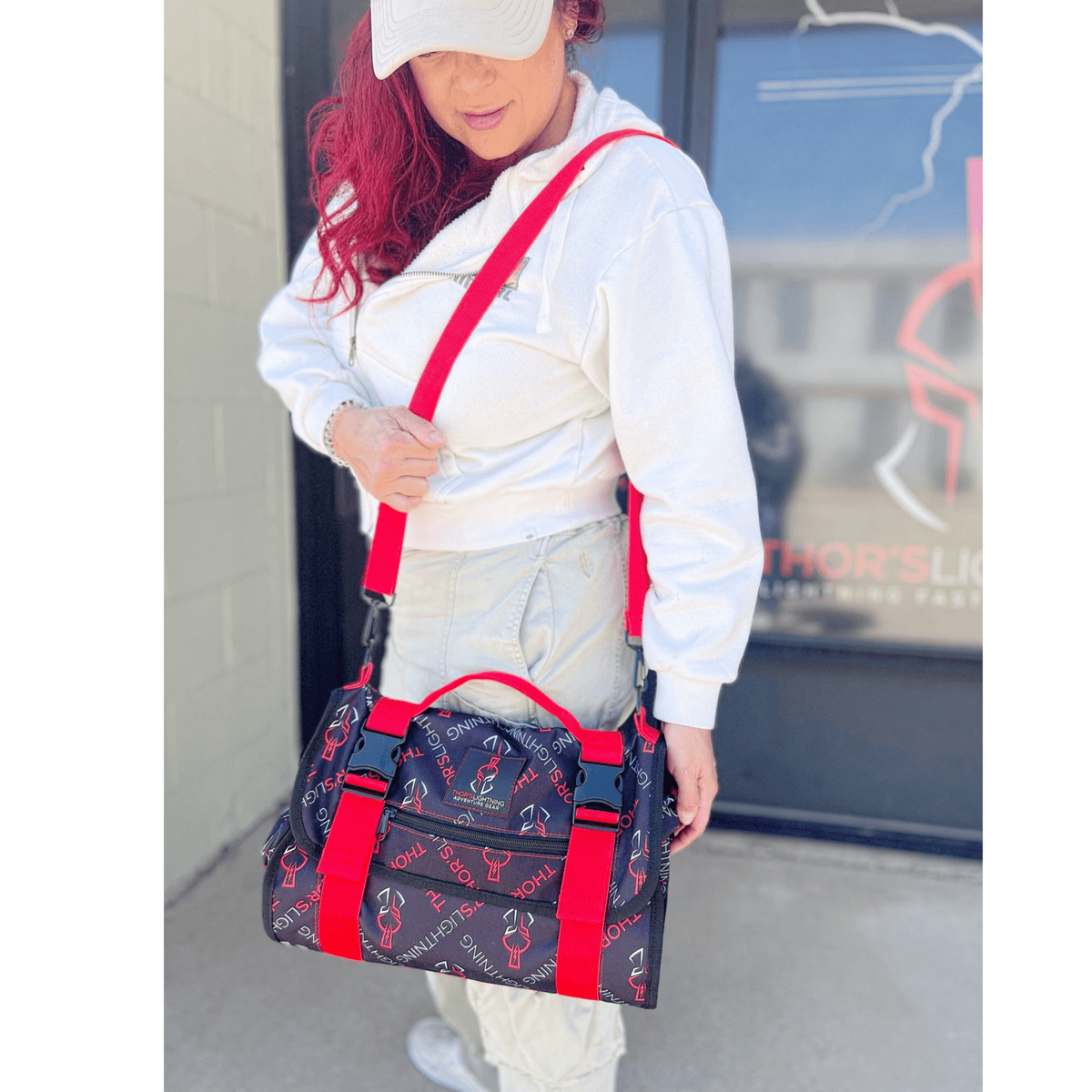 Heavy Duty Roll-Up Tool Bag – Removable Labeled Pouches